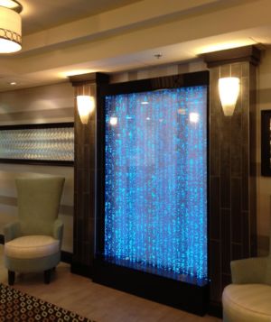 Bubble-Wall-Water-Features-in-Hampton-Inn-Columbus-OH-bubble-water-wall