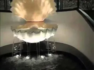 Video Custom Water Feature-Indoor Fountain With Reflection Pool at Greenbrier Resort Casino