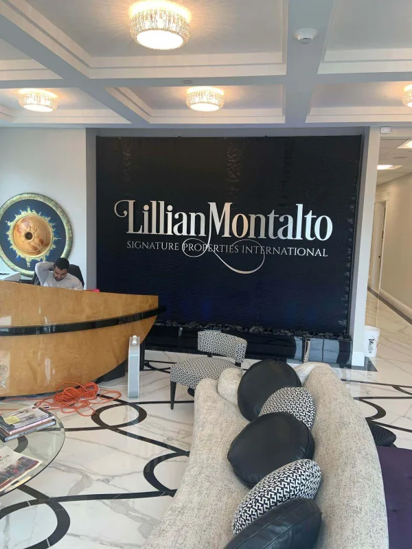 Black Scored Acrylic for Lillian Montalto Real Estate in Andover, MA