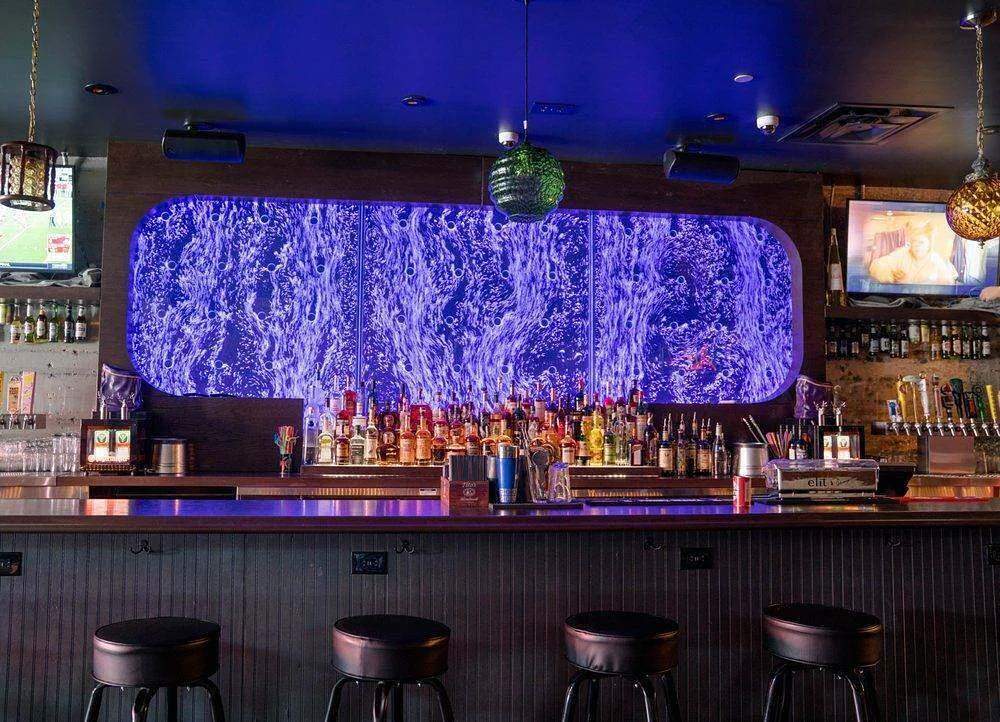 Bubble Wall-Rod Peg Style-Swirley at Courduroy Bar in Las Vegas, Nevada