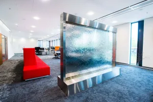 Enclosed Water Wall in office in Netherlands Holland