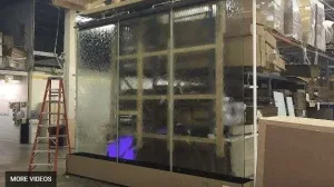 How To Build a Custom Glass Water Wall Waterfall-You Have To Watch This!