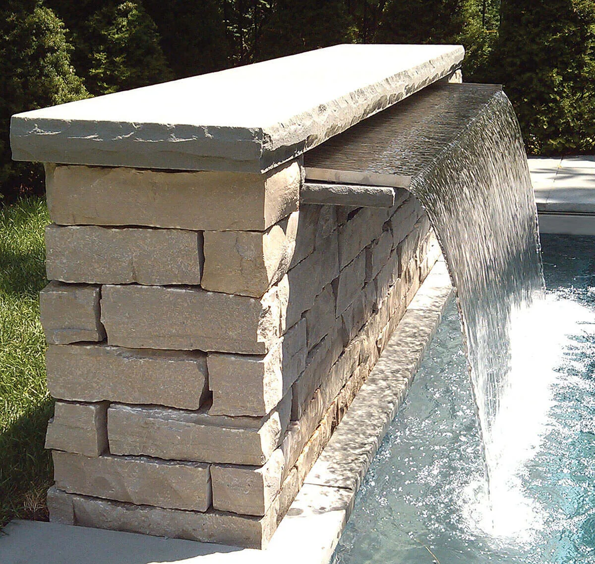 Weir waterfall with Capstone