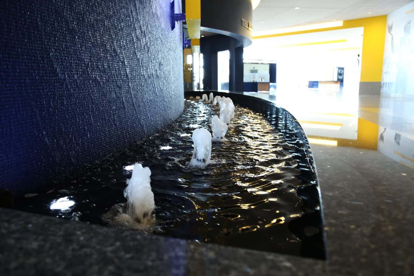 bubbler jets reflection pool university of michigan crisler center ann arbor mi indoor water feature 1