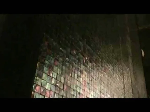 VIDEO MIDWEST TROPICAL WATER FEATURE – FULTAN’S RESTAURANT, MOSIAC TILE WATER WALL.MPG