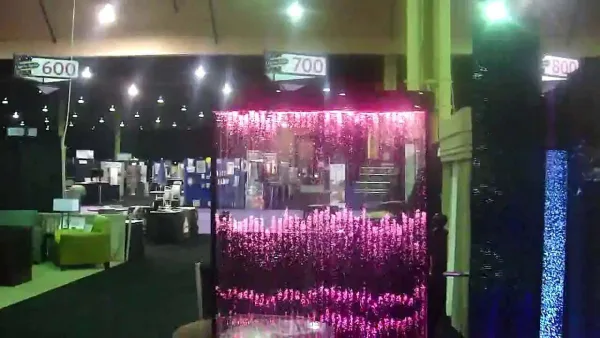 Video Bubble Wall Panel with Bubble Effects by Midwest Tropical