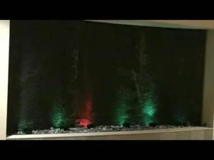 Video Midwest Tropical Water Feature – Medical, black scored acrylic water wall.mpg