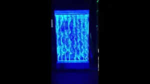 Video Bubble Wall Water Panel with LED color changing lights