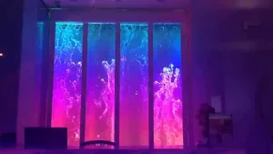 Video Bubble Wall with Show Perfomance-AMAZING-Custom Water Wall Feature-You Have to See!